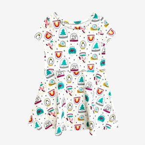Cat & Jack Snow Globe Short Sleeve Dress